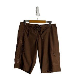 Powder Room Men's Brown Graphic Print Board Shorts